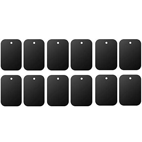 Mount Metal Plate(12Pack) For Magnetic Car Mount Phone Holder With Full Adhesive For Phone Magnet, Magnetic Mount, Car Mount Mag